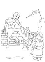 coloriage aang le maitre de l air s envole